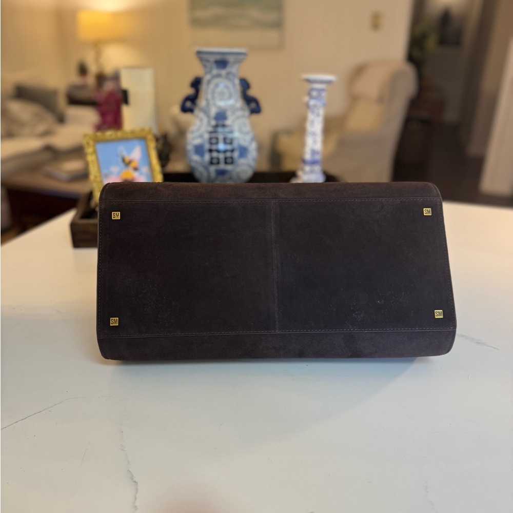 ๐ค MARGAUX STEVE MADDEN HEIDEE LEATHER BROWN SUEDE BAG! - Picture 9 of 14